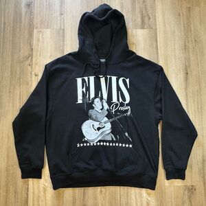 New Elvis Presley Black Pullover Hoodie Size XXL Classic Rock And Roll The King